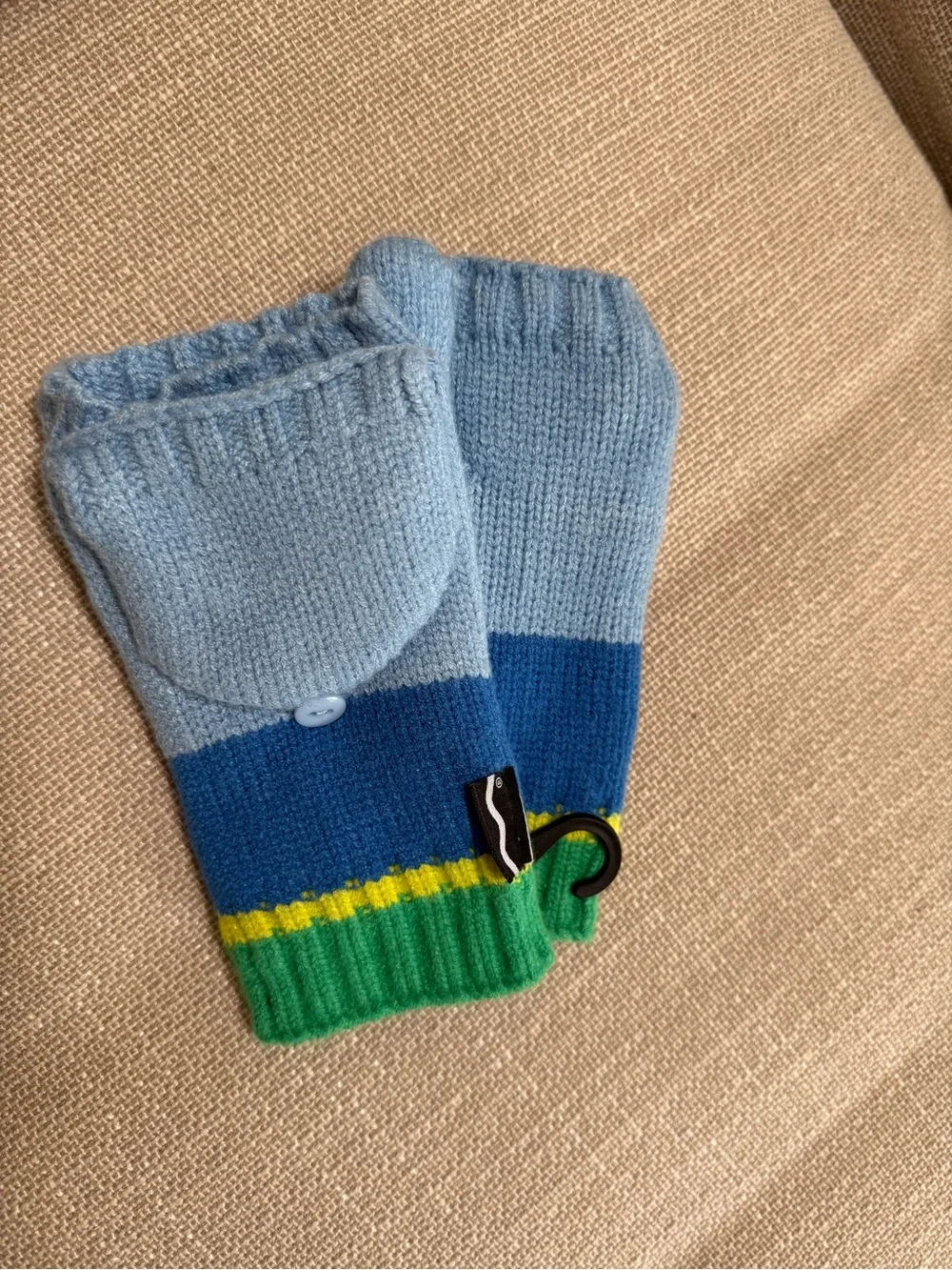 Crayola x Kohls Kids Blue Convertible Mittens